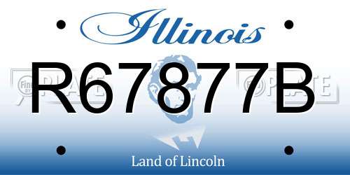 R67877B Illinois License Plate