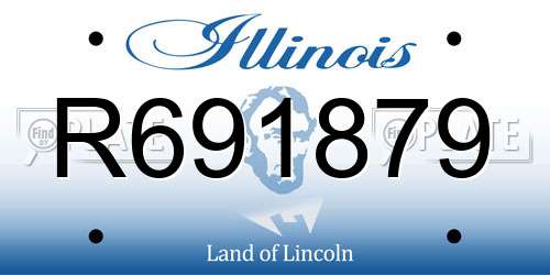 R691879 Illinois License Plate