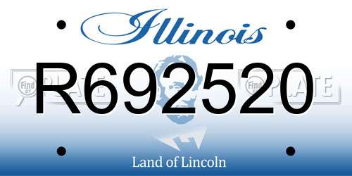 R692520 Illinois License Plate