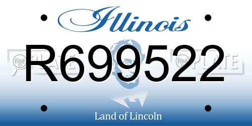 R699522 Illinois License Plate