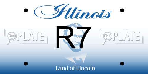 R7 Illinois License Plate