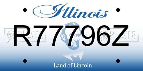 R77796Z Illinois License Plate