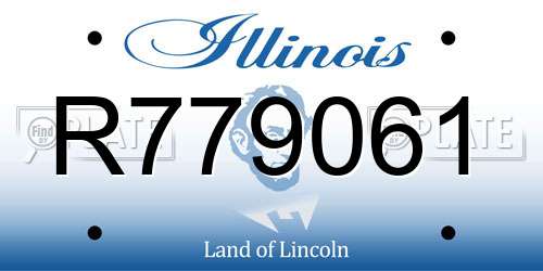 R779061 Illinois License Plate