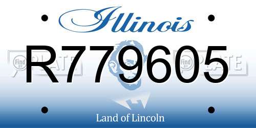 R779605 Illinois License Plate