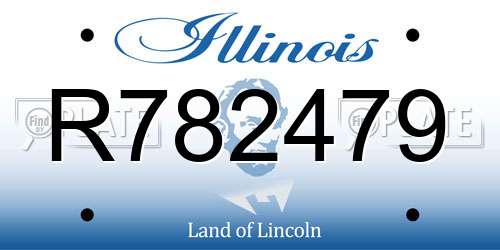 R782479 Illinois License Plate