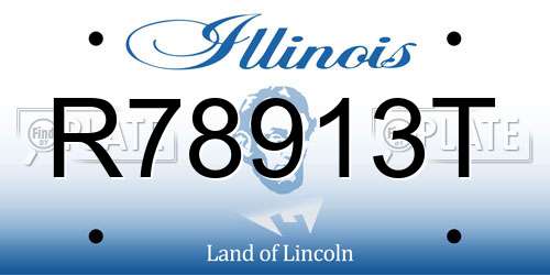 R78913T Illinois License Plate