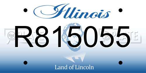 R815055 Illinois License Plate