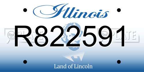 R822591 Illinois License Plate
