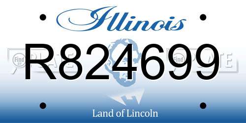 R824699 Illinois License Plate