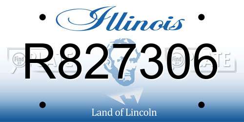 R827306 Illinois License Plate