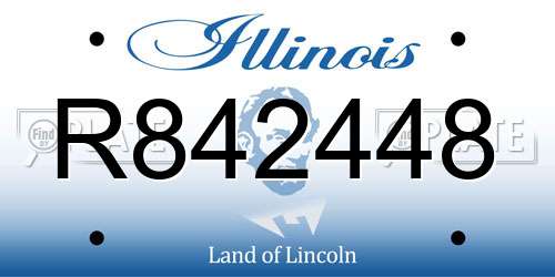 R842448 Illinois License Plate