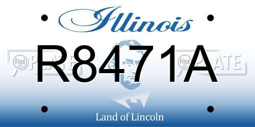 R8471A Illinois License Plate