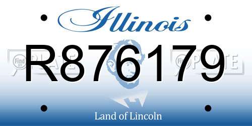 R876179 Illinois License Plate