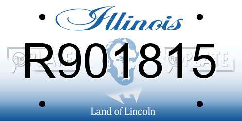 R901815 Illinois License Plate