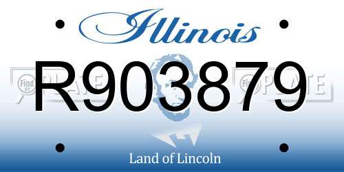 R903879 Illinois License Plate