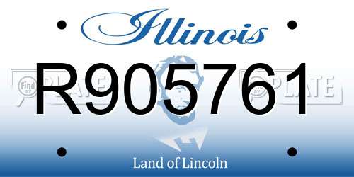 R905761 Illinois License Plate