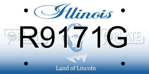 R9171G Illinois License Plate