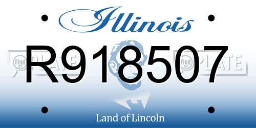 R918507 Illinois License Plate