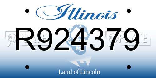R924379 Illinois License Plate