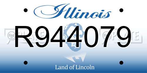 R944079 Illinois License Plate