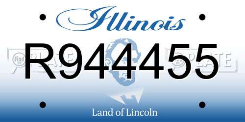 R944455 Illinois License Plate