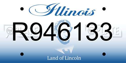 R946133 Illinois License Plate
