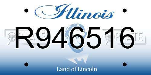 R946516 Illinois License Plate