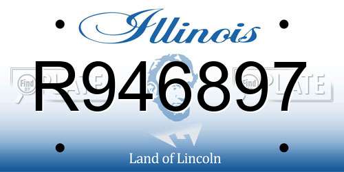 R946897 Illinois License Plate