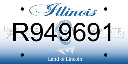 R949691 Illinois License Plate