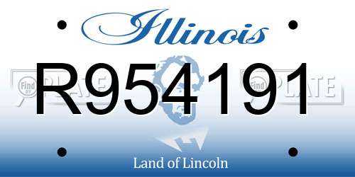 R954191 Illinois License Plate