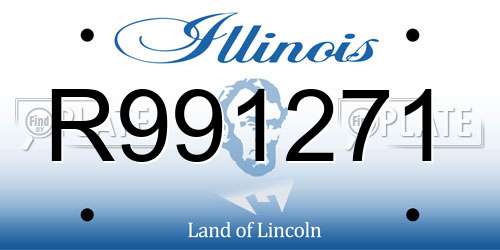 R991271 Illinois License Plate