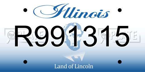 R991315 Illinois License Plate