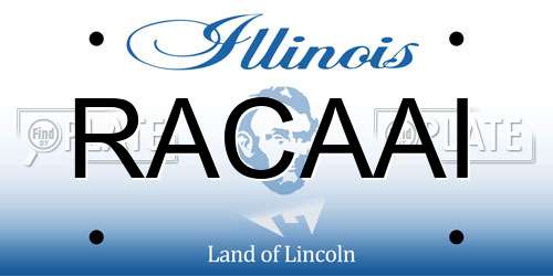 RACAAI Illinois License Plate