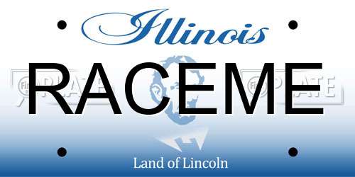 RACEME Illinois License Plate