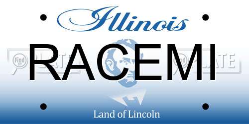 RACEMI Illinois License Plate