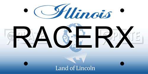 RACERX Illinois License Plate