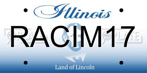 RACIM17 Illinois License Plate
