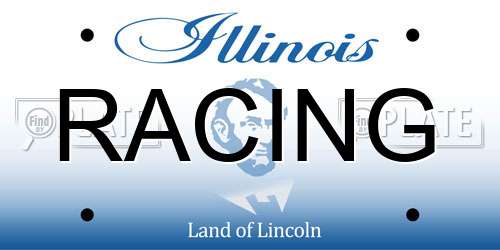 RACING Illinois License Plate