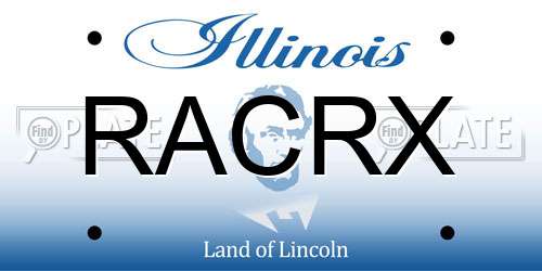 RACRX Illinois License Plate