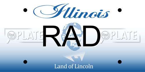 RAD Illinois License Plate