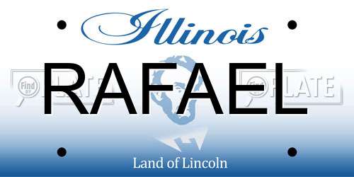 RAFAEL Illinois License Plate