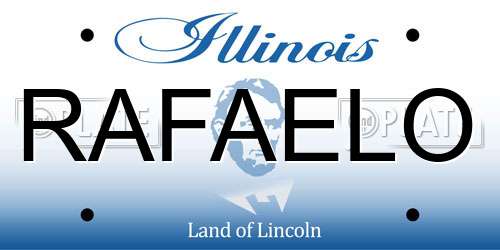 RAFAELO Illinois License Plate