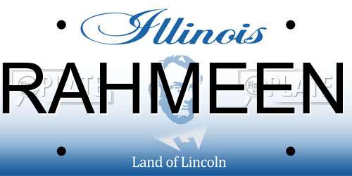 RAHMEEN Illinois License Plate