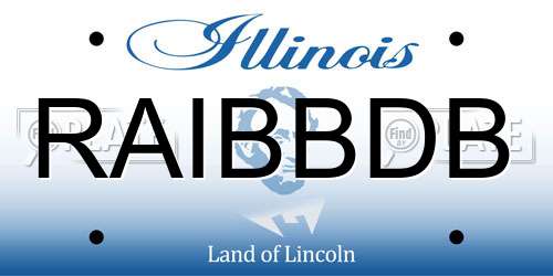 RAIBBDB Illinois License Plate