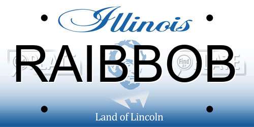 RAIBBOB Illinois License Plate