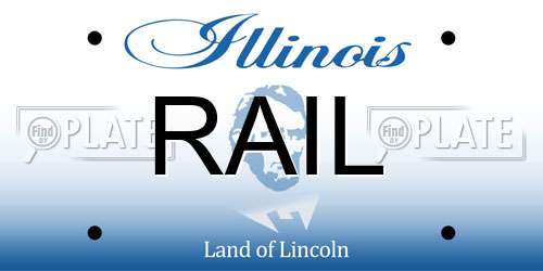 RAIL Illinois License Plate