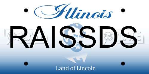RAISSDS Illinois License Plate