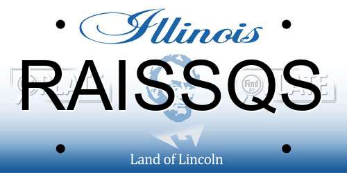 RAISSQS Illinois License Plate