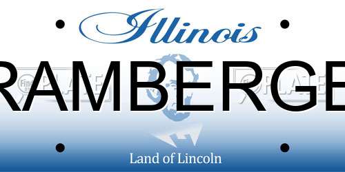 RAMBERGB Illinois License Plate