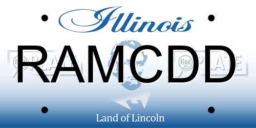 RAMCDD Illinois License Plate